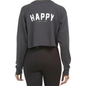 NWT Spiritual Gangster Happy Izzy Crop Sweatshirt